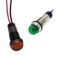 DIALIGHT 656-3202-304F LED Panel Mount Indicator, Green, 5 VDC, 12.7 mm, 15 mA, 2.88 cd, IP66, IP67, NEMA 4X