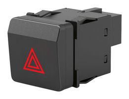 EAO 09-410013.10085 Rocker Switch, Momentary, SPST-NO, Illuminated, Panel Mount, Black, 09 Universal Series