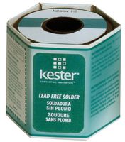 KESTER SOLDER 24-7068-7617 Solder Wire, No Clean, Lead Free, 96.5, 3, 0.5 Sn, Ag, Cu Alloy, 0.025" Dia, 217 °C Melt Point, 1lb