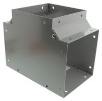 HAMMOND CWTF6 Raceway Duct Fitting, Tee Fitting, Steel, Gray, 8 mm, 6 mm, 6 mm, CWTF Series