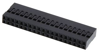 AMPHENOL COMMUNICATIONS SOLUTIONS 65043-018LF Connector Housing, Mini-PV 65043 Series, Receptacle, 38 Positions, 2.54 mm