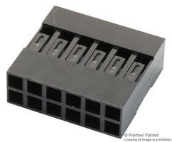 AMPHENOL COMMUNICATIONS SOLUTIONS 65043-031LF Connector Housing, FCI Mini-PV 65043, Receptacle, 12 Positions, 2.54 mm