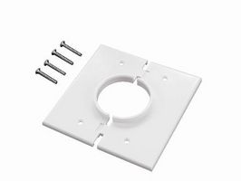 MIDLITE PRODUCTS 2GSWH Wall Plate, Cable Pass Through, Splitport™, Dual Gang, White
