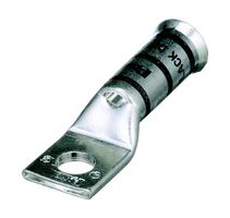 PANDUIT LCAF1/0-38-X Lug Terminal, Pan-Lug LCAF Series, Crimp, 0 AWG, Compression Lug, M10