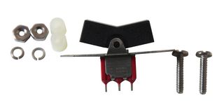 C&K COMPONENTS 7105J3ZQE2 Rocker Switch, (On)-Off-(On), SPDT, Non Illuminated, Panel Mount, Black, 7000 Series