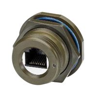 L-COM ECRK0103U00 Conector Modular, RJ45 Jack, 1 x 1 (Puerto), 8P8C, Cat 5e, IP68, Montaje en Panel