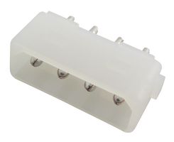 TE CONNECTIVITY - AMP 350424-1 Pin Header, Wire-to-Board, 5.08 mm, 1 Rows, 4 Contacts, Through Hole Straight