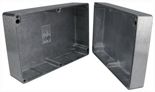 BUD INDUSTRIES AN-1308-A Metal Enclosure, Diecast, Small, Diecast Aluminum, 82.3 mm, 146 mm, 222.5 mm, IP68