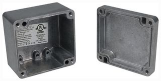 BUD INDUSTRIES AN-1319-A Metal Enclosure, Diecast, Small, Diecast Aluminum, 52.1 mm, 74.6 mm, 79.5 mm, IP68