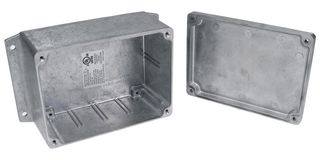 BUD INDUSTRIES AN-2855-A Metal Enclosure, Diecast, Small, Diecast Aluminum, 74.9 mm, 110.3 mm, 150.4 mm, IP67, IP68