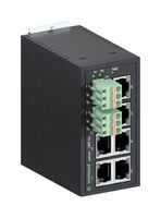 WIELAND ELECTRIC 83.040.0000.1 Switch, 6 Ports, Industrial, Unmanaged Fast Ethernet, DIN Rail, RJ45 x 6, 10Mbps, 100Mbps