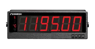 OMEGA ILD44-UTP-C4EI Panel Meter, Temperature / Process, 4 Digit, 101 mm, 240 VAC, Ethernet, RS485/422, iLD Series