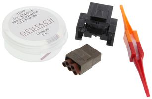 DEUTSCH - TE CONNECTIVITY ABC03N-20S Rectangular Connector, ABC Series, 5 Contacts, Receptacle, Crimp, 2 Row