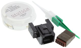 TE CONNECTIVITY - DEUTSCH ABC03N-22S Rectangular Connector, ABC Series, 10 Contacts, Receptacle, Crimp, 2 Row