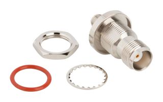 AMPHENOL RF 242178-11 RF / Coaxial Adapter, SMA, Jack, TNC, Jack, Straight Bulkhead Adapter, 50 ohm