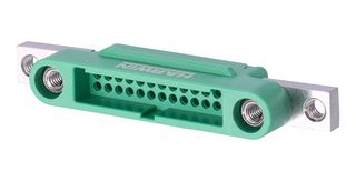 HARWIN G125-3243496M5 Connector Housing, Black / Green, Gecko SL G125 Series, Plug, 34 Positions, 1.25 mm