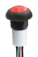 MULTICOMP PRO MPP12-6B203MM1CAS05L07-S001 Pushbutton Switch, Blue-Illuminated, MP Pushbutton Switches Round-Flat, 13.6 mm, SPST, Off-(On)