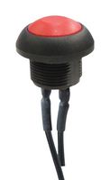 MULTICOMP PRO MPP12-6B203MM1CAS05L03-Y001 Pushbutton Switch, Red-Illuminated, MP Pushbutton Switches Round-Flat, 13.6 mm, SPST, Off-(On)