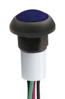 MULTICOMP PRO MPP12-6B207MM1CAS05L01-S001 Pushbutton Switch, White-Illuminated, MP Pushbutton Switches Round-Flat, 13.6 mm, SPST, Off-(On)