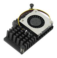 DFROBOT FIT0980 Cooling Fan, Aluminum Alloy, Black, Raspberry Pi 5 Boards