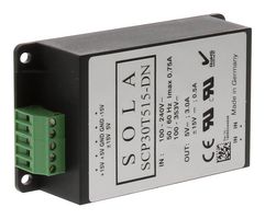 SOLAHD SCP30T515-UDN Fuente de Alimentación Carril DIN AC/DC, ITE, 3 Salidas, 30 W, 5 VDC, 3 A, -15 VDC