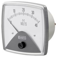 CROMPTON - TE CONNECTIVITY 016-01AA-ECZZ Analog Panel Meter, IP55, Shock, Vibration, Dirt, Humidity proof, DC Current, 0mV to 50mV