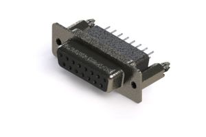 EDAC 628-015-321-056 D Sub Connector, Standard, Receptacle, 628 Series, 15 Contacts, DA, Solder