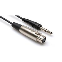 HOSA STX-120F Audio / Video Cable Assembly, Single Channel Balanced, XLR3F Socket to 1/4" TRS Plug, 20 Ft, 6.1 M
