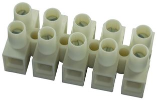 WIELAND ELECTRIC 21.305.0557.0 Panel Mount Barrier Terminal Block, Eurostyle, 2 Row, 5 Positions, 22 AWG, 16 AWG, 8 mm, 10 A