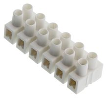 WIELAND ELECTRIC 21.305.0657.0 Panel Mount Barrier Terminal Block, Eurostyle, 2 Row, 6 Positions, 22 AWG, 16 AWG, 8 mm, 10 A