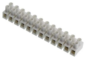 WIELAND ELECTRIC 21.305.1257.0 Panel Mount Barrier Terminal Block, Eurostyle, 2 Row, 12 Positions, 22 AWG, 16 AWG, 8 mm, 10 A