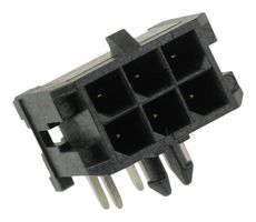 MOLEX 0430450602 Pin Header, Wire-to-Board, 3 mm, 2 Rows, 6 Contacts, Through Hole, Micro-Fit 3.0 43045