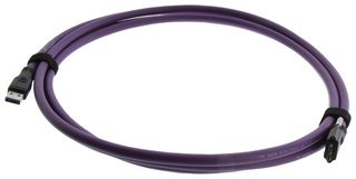 L-COM CAU3VISHFAMB-3M Cable USB, Tipo A Macho a Micro Tipo B Macho, 3 m, 9.8 ft, USB 3.0, Violeta