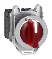 SCHNEIDER ELECTRIC XB4FK134B5 Rotary Switch, 3 Position, 2 Pole, 45 °, 6 A, 120 V, Harmony XB4 Series