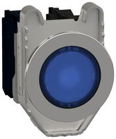 SCHNEIDER ELECTRIC XB4FVG5 LED Panel Mount Indicator, Orange, 120 VAC, 30.5 mm, 14 mA