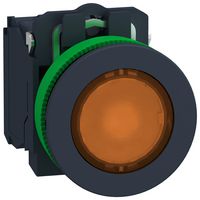 SCHNEIDER ELECTRIC XB5FA11 Industrial Pushbutton Switch, Harmony XB5 Series, 30.5 mm, SPST-NO, Momentary Spring Return