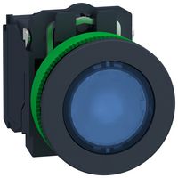 SCHNEIDER ELECTRIC XB5FA3351 Industrial Pushbutton Switch, Harmony XB5 Series, 30.5 mm, SPST-NO, Momentary Spring Return