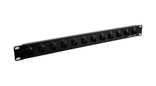L-COM PR175-C6-12 Patch Panel, RJ45, 12 Ports, Cat6, 1U