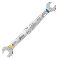 WERA 05020310001 Llave, Extremo Abierto Doble, Tamaño AF de 7mm, Longitud de 111.8mm, Serie Joker 6005