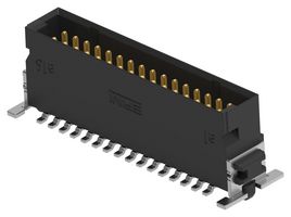 TE CONNECTIVITY - ERNI 254538-E Pin Header, 3.25 mm, Board-to-Board, 1.27 mm, 2 Rows, 32 Contacts, Surface Mount Straight