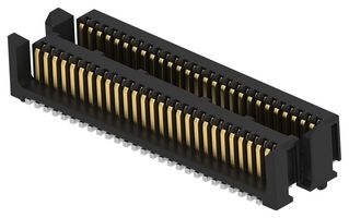 TE CONNECTIVITY - ERNI 354000-E Mezzanine Connector, Hermaphroditic, 0.8 mm, 2 Rows, 54 Contacts, Surface Mount Straight