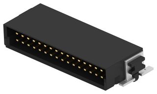 TE CONNECTIVITY - ERNI 354096-E Pin Header, Board-to-Board, 1.27 mm, 2 Rows, 32 Contacts, Surface Mount Right Angle, SMC Series