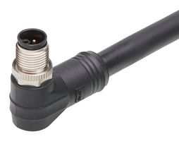 MOLEX 120500-0254 Cable de Sensor, M12, Plug de Micro-Change de 90°, Extremo Libre, 4 Contactos, 15 m, 49.21 ft