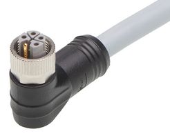 MOLEX 120500-0312 Cable de Sensor, M12, Receptáculo Micro-Changede 90°, Extremo Libre, 5 Contactos, 15 m, 49.21 ft