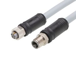 MOLEX 120501-0206 Cable de Sensor, M12, Receptáculo Micro-Change, Plug Micro-Change, 5 Contactos, 15 m, 49.21 ft