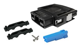 ANDERSON POWER PRODUCTS SBSX75A-PLUG-KIT-BLU Heavy Duty Connector Base, Kit, Blue, SBS X-75A Series, Cable Mount