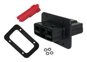 ANDERSON POWER PRODUCTS SBSX75A-PMPLUG-KIT-RED Heavy Duty Connector Base, Kit, Red, SBS X-75A Series, Panel Mount