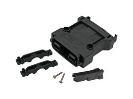 ANDERSON POWER PRODUCTS SBSX75A-REC-KIT-BLK Heavy Duty Connector Base, Kit, Black, SBS X-75A Series, Cable Mount