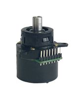CARLING TECHNOLOGIES CRS-1-1-1 Rotary Coded Switch, IP67, 2-bit, CRS Series, Flange Mount, 4 Position, 5 VDC, Binary
