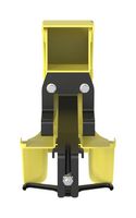 PANDUIT FRSPJ2X2LYL Empalme de desbordamiento, policarbonato/ABS, amarillo, sistema enrutamiento 6" x 4", FiberRunner